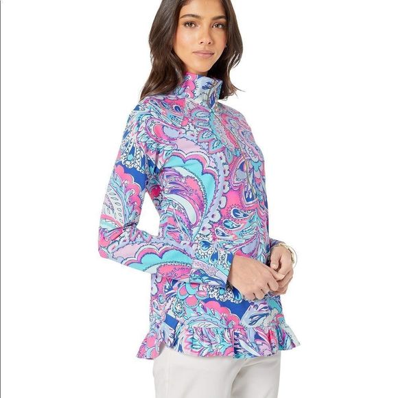 Killian popover pink tropics mermaids call NWT  lilly pulitzer various sizes - Picture 3 of 8